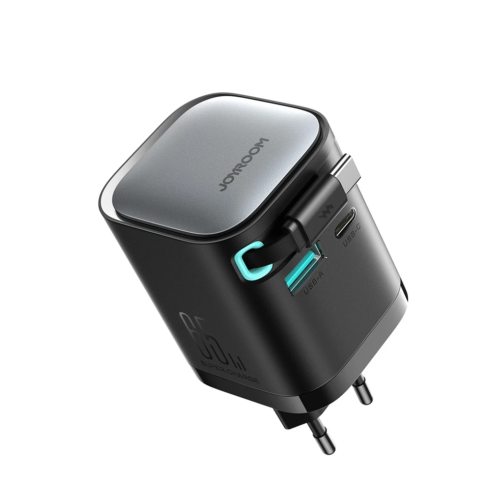 Maitinimo įkroviklis su ištraukiamu kabeliu 65W Joyroom TCL02 GaN