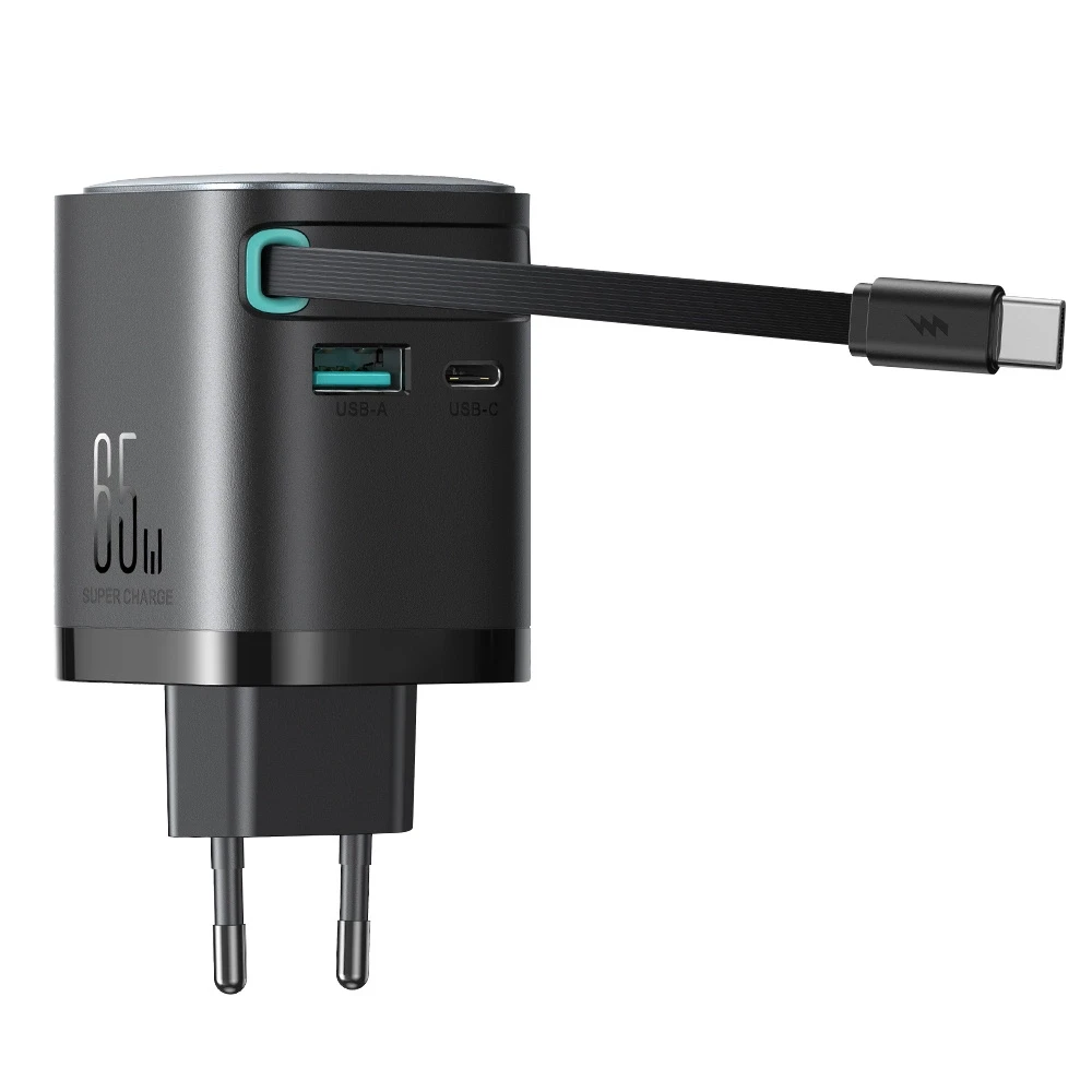 Maitinimo įkroviklis su ištraukiamu kabeliu 65W Joyroom TCL02 GaN