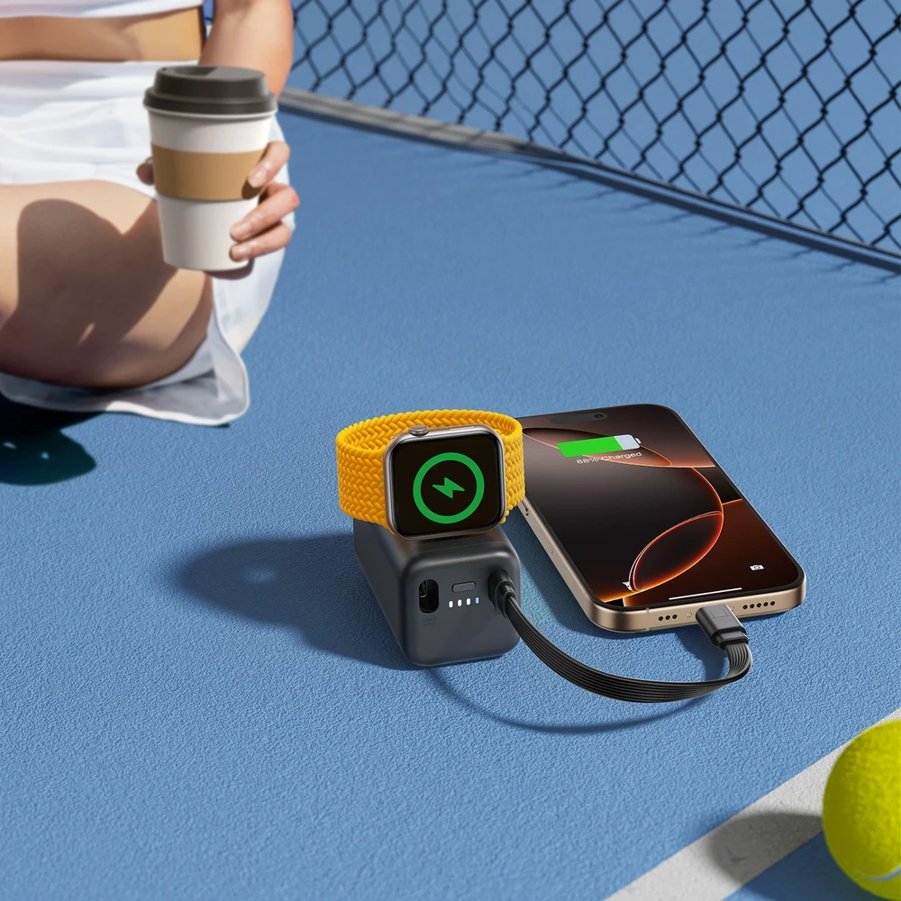 Joyroom JR-W13 5000mAh Išmanusis laikrodis Powerbank – Juodas spalvos