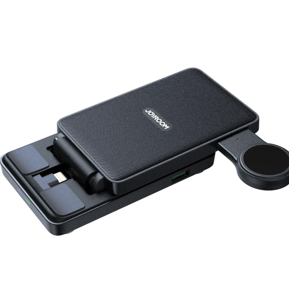 Įkroviklis belaidis Joyroom JR-WQS02 4-in-1 for iPhone AirPods Apple Watch juodas