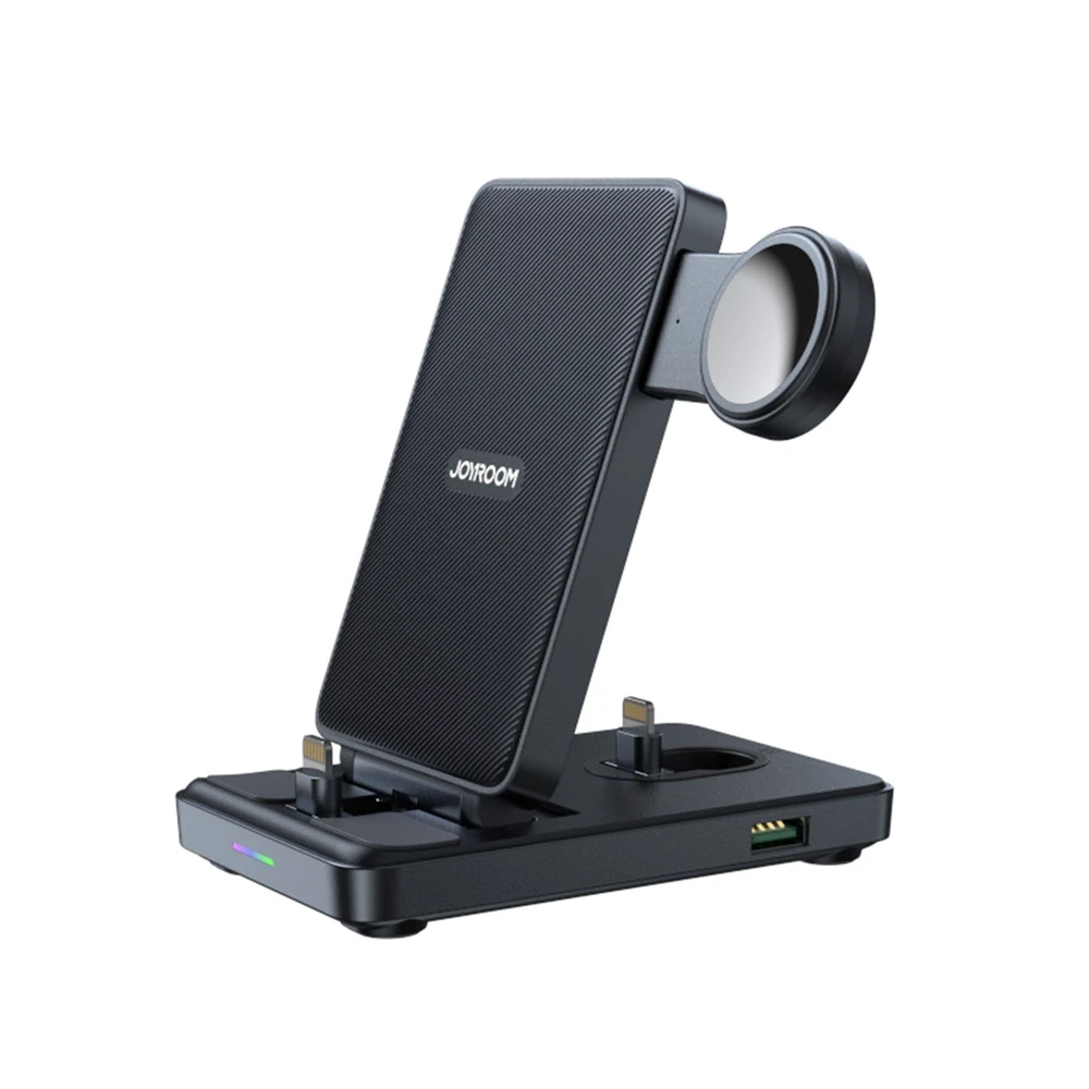 Įkroviklis belaidis Joyroom JR-WQS02 4-in-1 for iPhone AirPods Apple Watch juodas