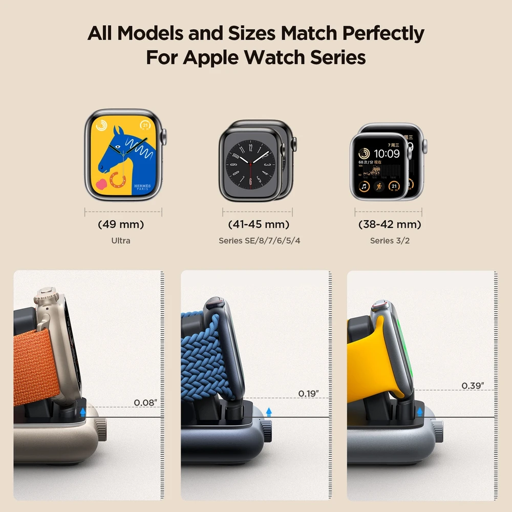 Joyroom JR-WQW03 magnetinis įkroviklis, skirtas Apple Watch (juodas)