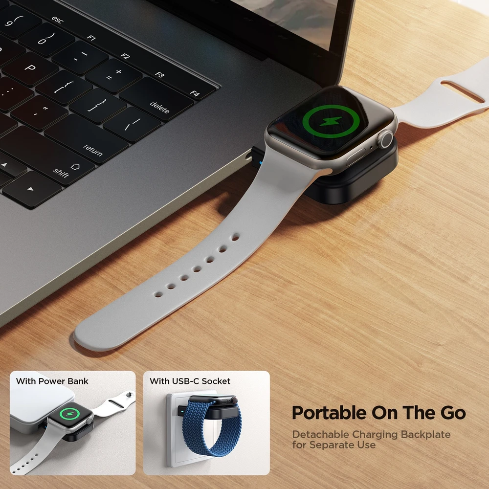 Joyroom JR-WQW03 magnetinis įkroviklis, skirtas Apple Watch (juodas)