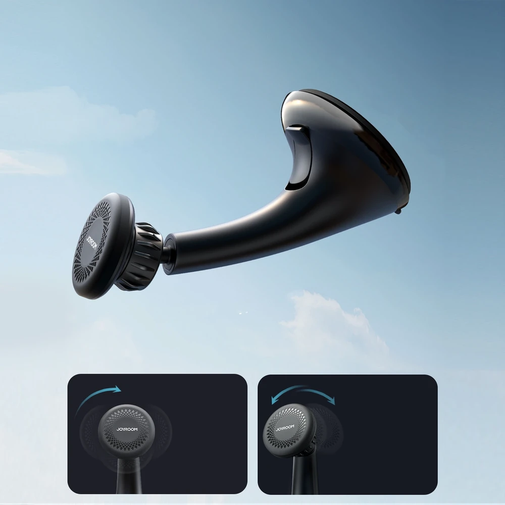 Automobilinis telefono laikiklis Joyroom JR-ZS356 (windshield) magnetinis juodas