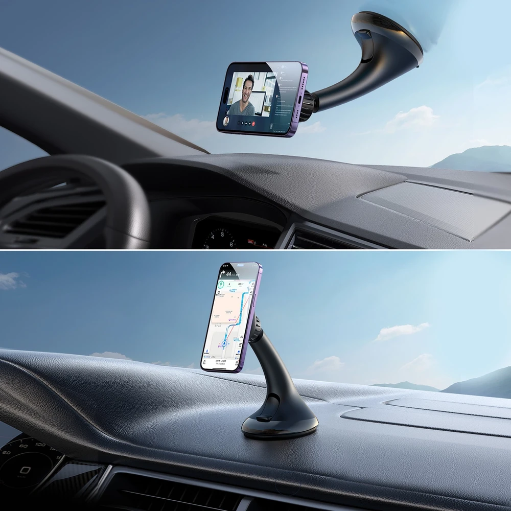 Automobilinis telefono laikiklis Joyroom JR-ZS356 (windshield) magnetinis juodas