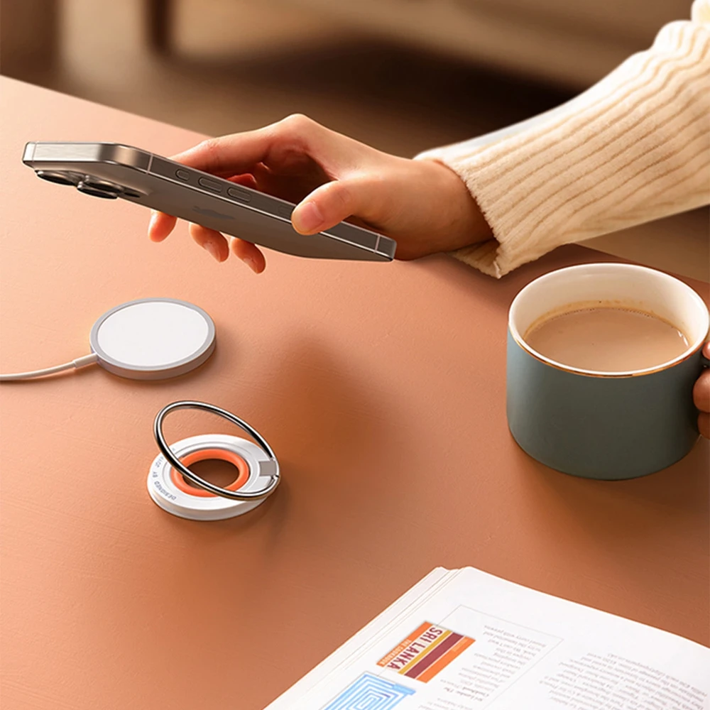Joyroom JR-ZS383 MagSafe magnetic phone holder – oranžinės spalvos