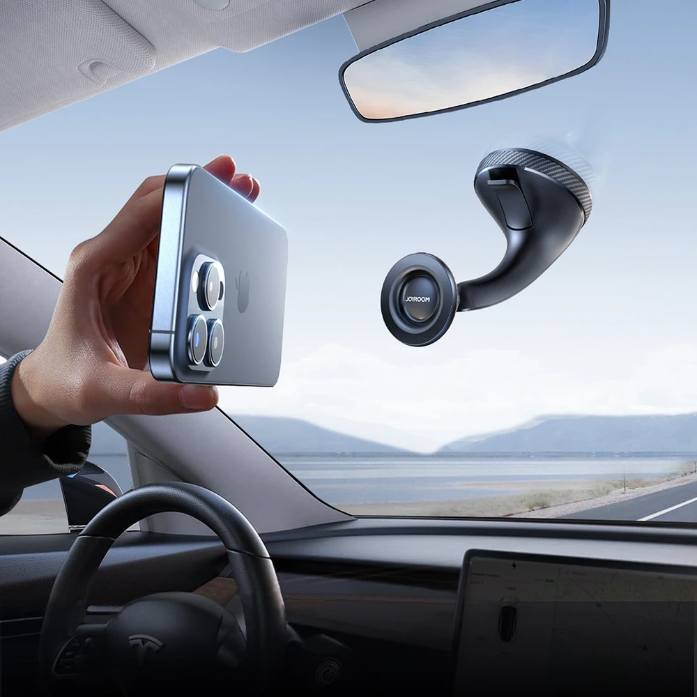 Automobilinis telefono laikiklis Joyroom JR-ZS406 (windshield) juodas