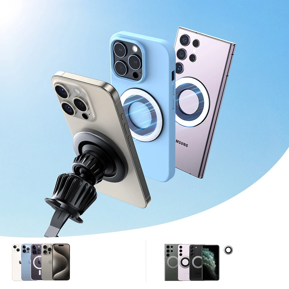 Automobilinis telefono laikiklis Joyroom JR-ZS406 (air vent) juodas