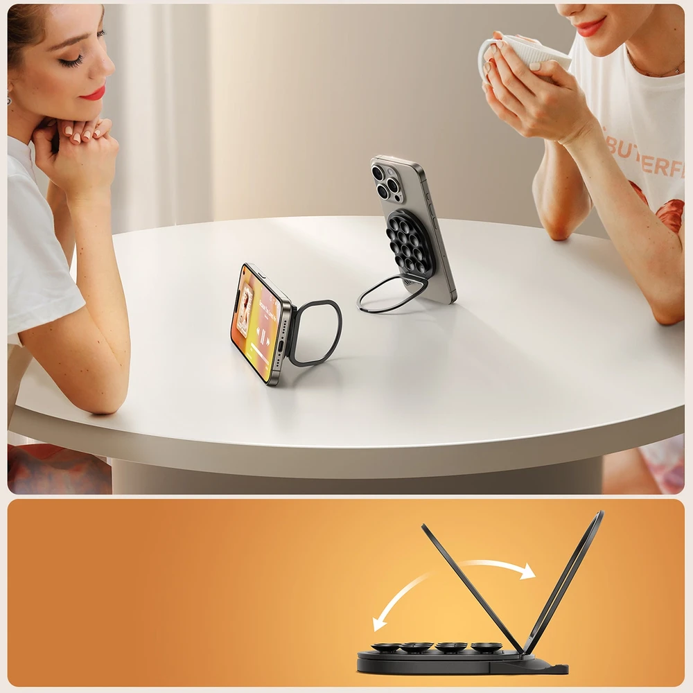 Joyroom JR-ZS418 Išmanusis telefonas Holder with Stand and Suction Cups with MagSafe – Juodas