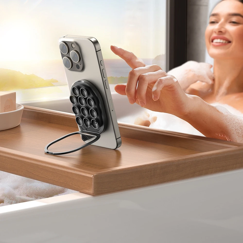 Joyroom JR-ZS418 Išmanusis telefonas Holder with Stand and Suction Cups with MagSafe – Juodas