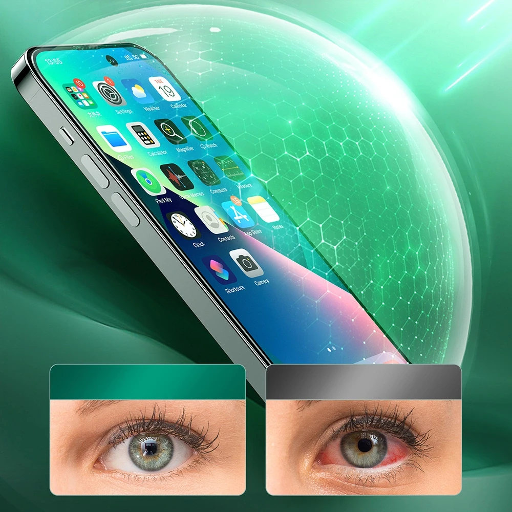 Viso ekrano grūdintas stiklas akių apsaugai Joyroom JR-G03, skirtas Apple iPhone 14 Plus 6.7"