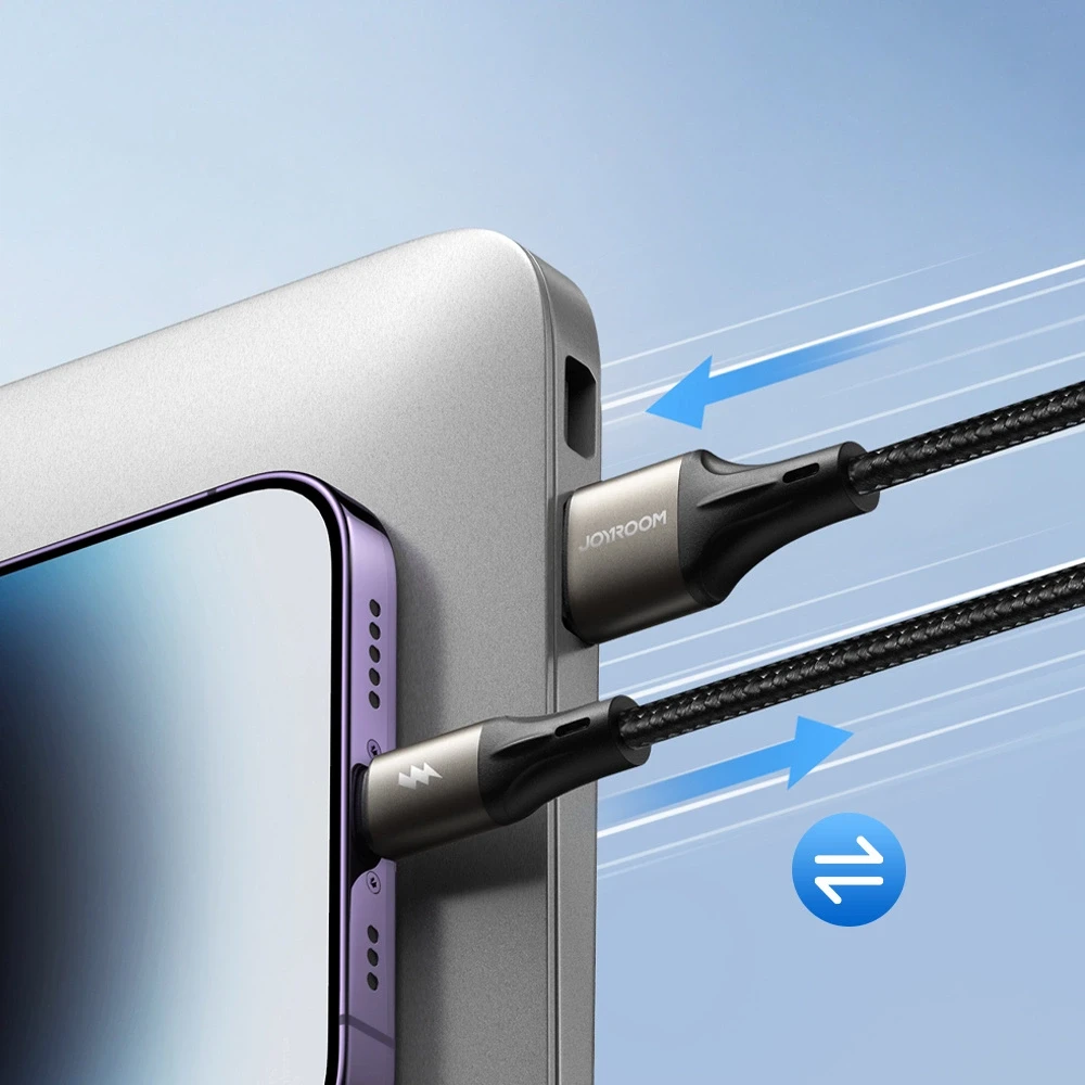 Laidas iš USB į USB-C Joyroom SA25-AC6 / 100W / 1.2m (juodas)