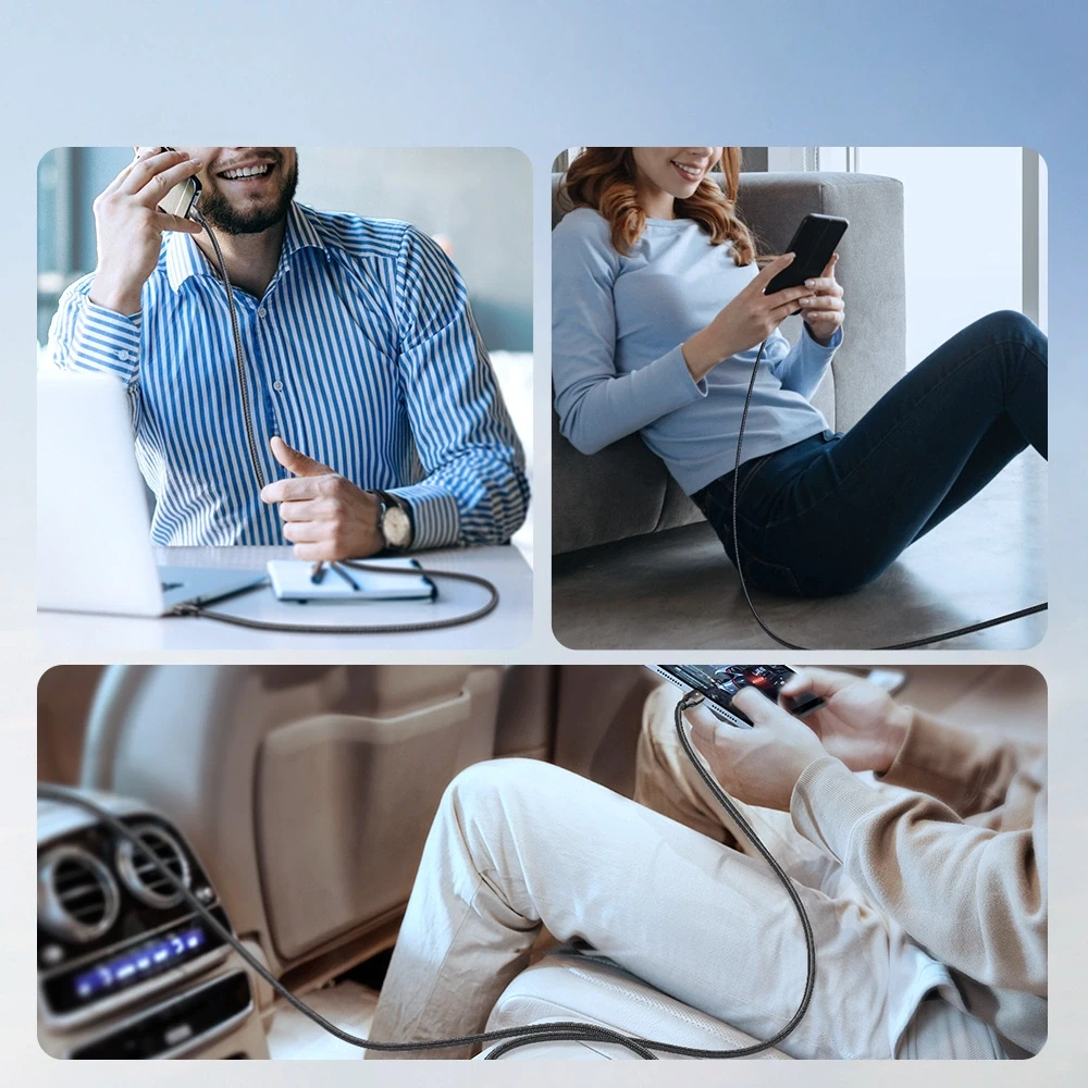 Laidas Joyroom Light-Speed USB-C į USB-C SA25-CC5 , 100 W , 1.2 m (juodas)