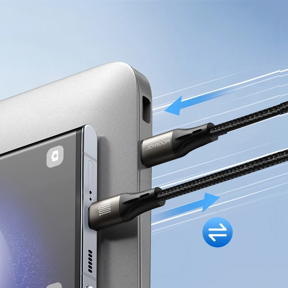 Laidas Joyroom Light-Speed USB-C į USB-C SA25-CC5 , 100 W , 1.2 m (juodas)