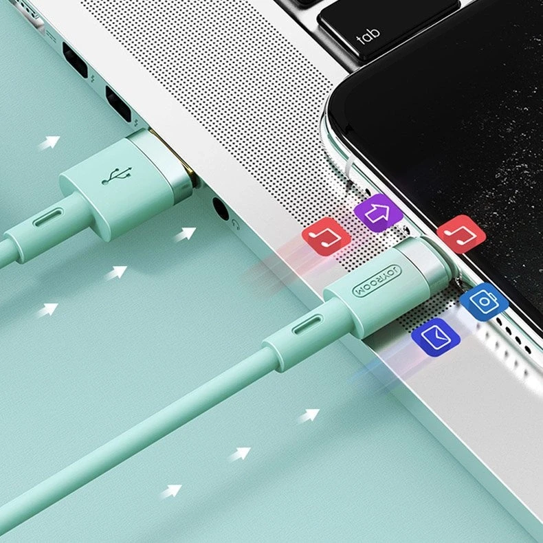 USB kabelis Joyroom (S-1224N2) lightning (2.4A) 1.2m juodas