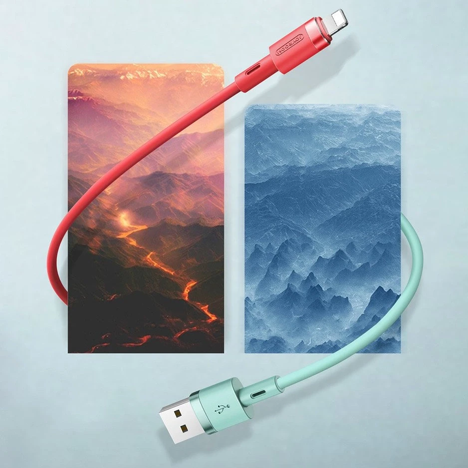 USB kabelis Joyroom (S-1224N2) lightning (2.4A) 1.2m juodas