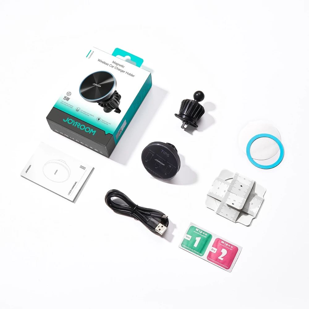 Automobilinis laikiklis-įkroviklis Joyroom JR-ZS240 Pro MagSafe 15W juodas
