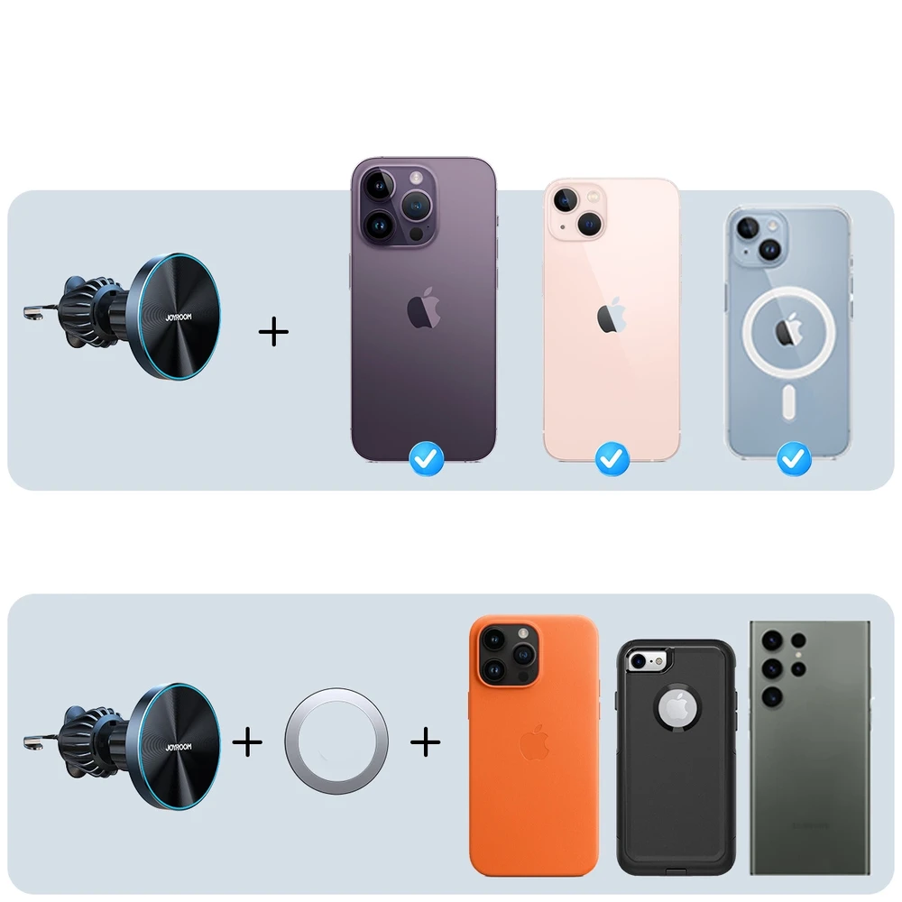 Automobilinis laikiklis-įkroviklis Joyroom JR-ZS240 Pro MagSafe 15W juodas