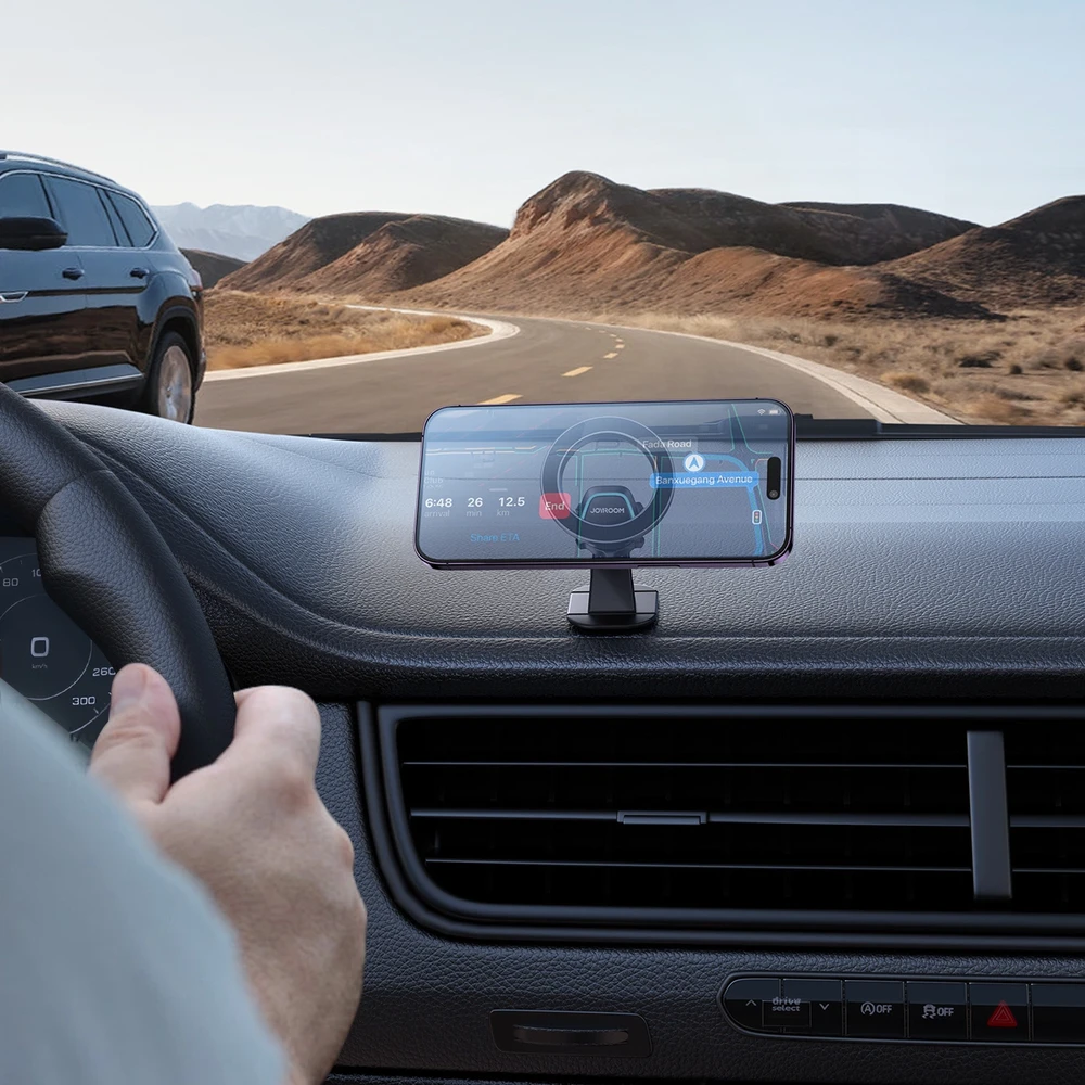 Magnetinio automobilio telefono laikiklis Joyroom - Juodas