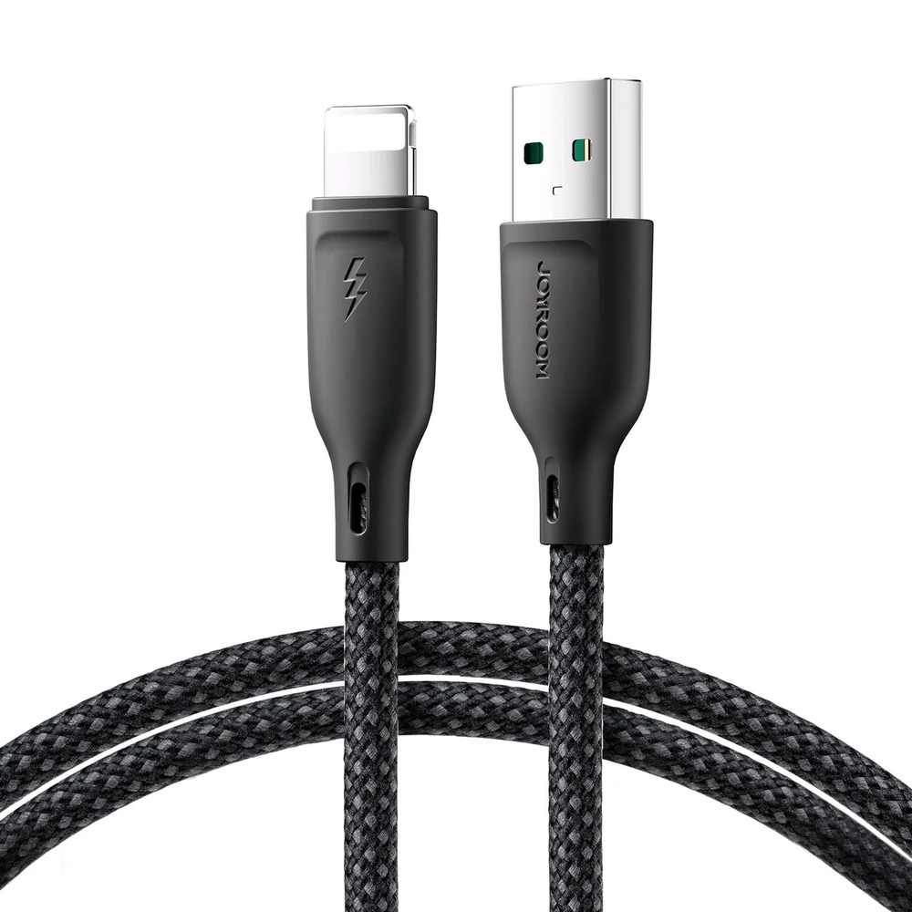 USB kabelis Joyroom (S-A34) lightning (3A) 1m juodas
