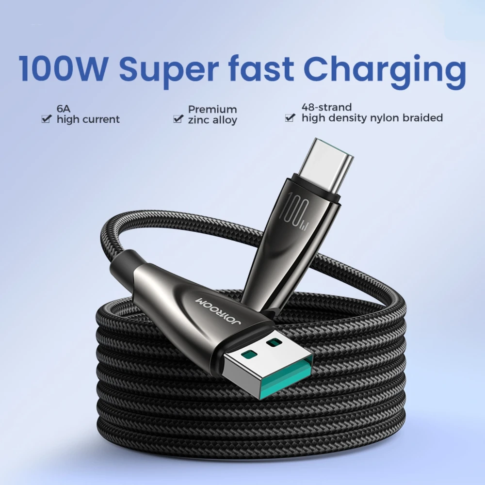Joyroom Kabelis Pioneer 100W USB į USB C SA31-AC6 / 100W / 1.2m (juodas)