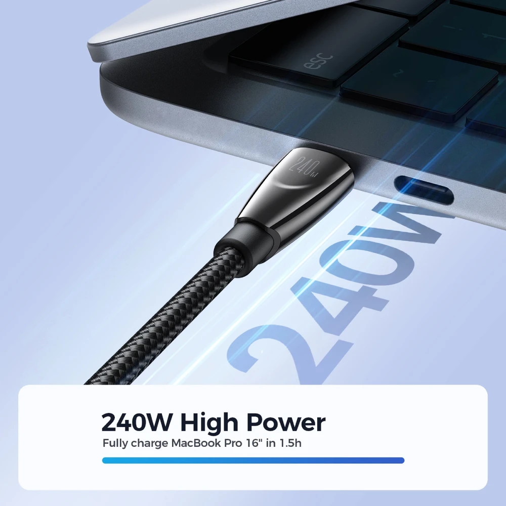 USB kabelis Joyroom SA31-CC5 USB-C į USB-C 240W 1.2m juodas