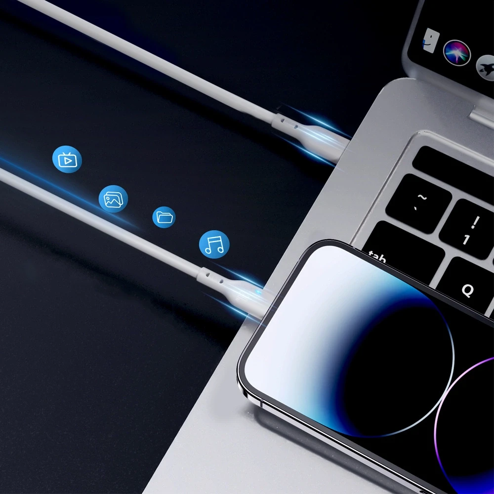 USB kabelis Joyroom (S-CL020A13) „USB-C (Type-C) - Lightning kabelis“ (20W) 2m baltas
