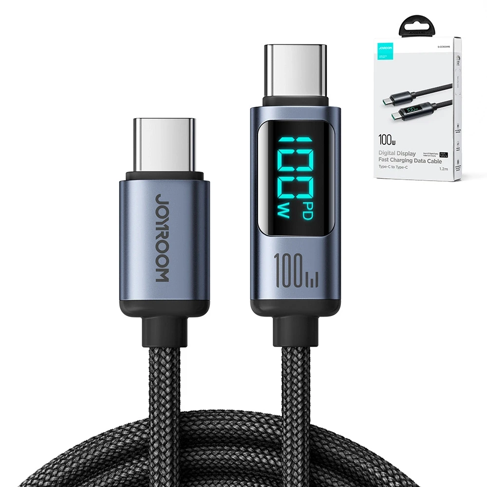 C tipo kabelis 100 W 1.2 m Joyroom S-CC100A16 (juodas)
