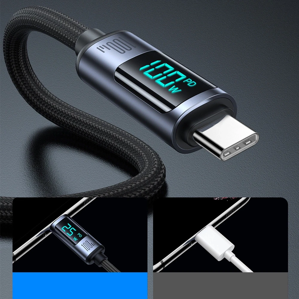 C tipo kabelis 100 W 1.2 m Joyroom S-CC100A16 (juodas)