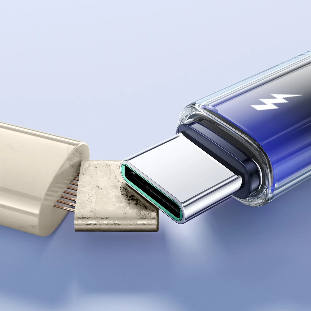Joyroom USB-A USB-C kabelis S-A42 3A 1.2m juodos spalvos