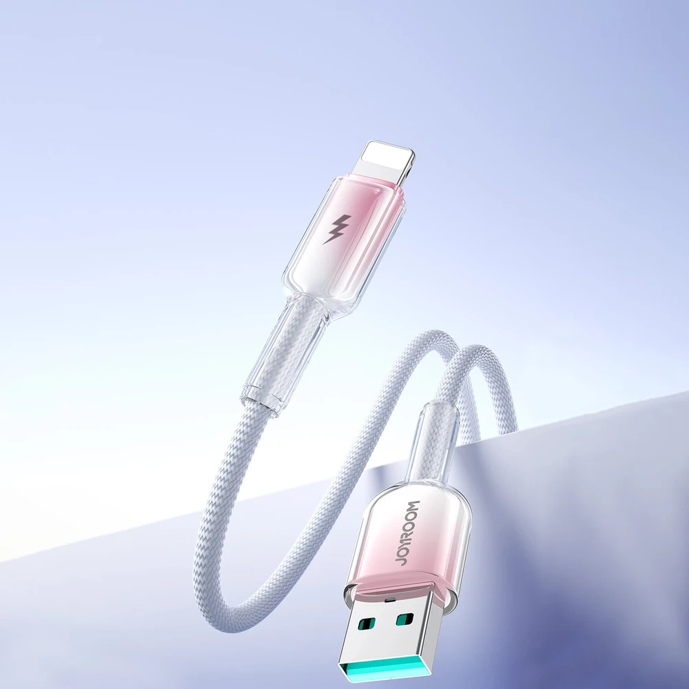 Kabelis USB-A Lightning Joyroom S-A42 3A 1.2m baltos spalvos