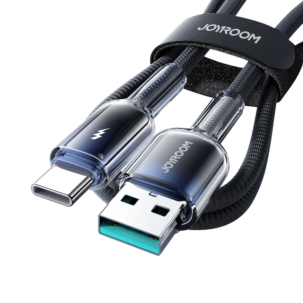 Joyroom USB-A USB-C kabelis S-A42 3A 1.2m juodos spalvos