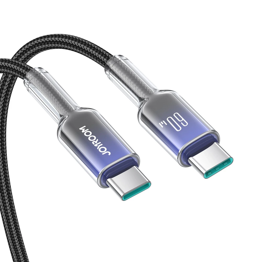 Joyroom S-A42 60W USB-C kabelis 1.2m juodos spalvos