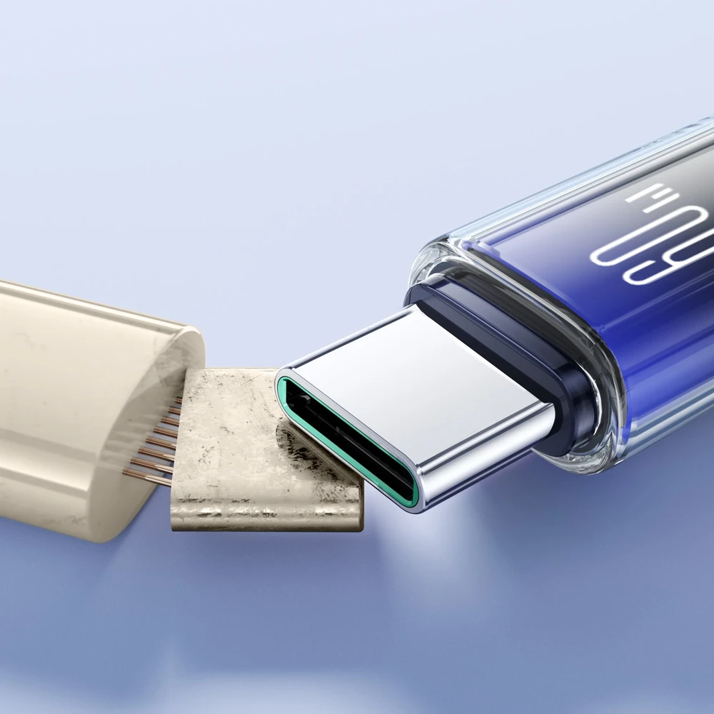 Joyroom S-A42 60W USB-C kabelis 1.2m juodos spalvos