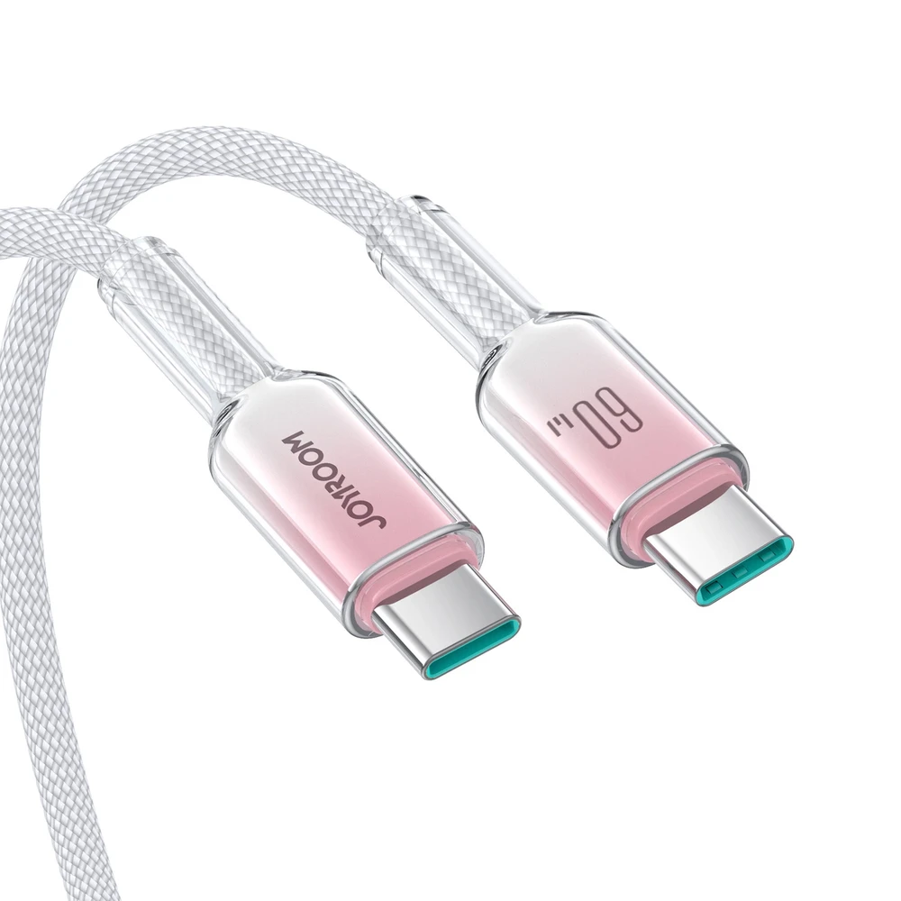 Kabelis USB-C USB-C Joyroom S-A42 60W 1.2m baltos spalvos