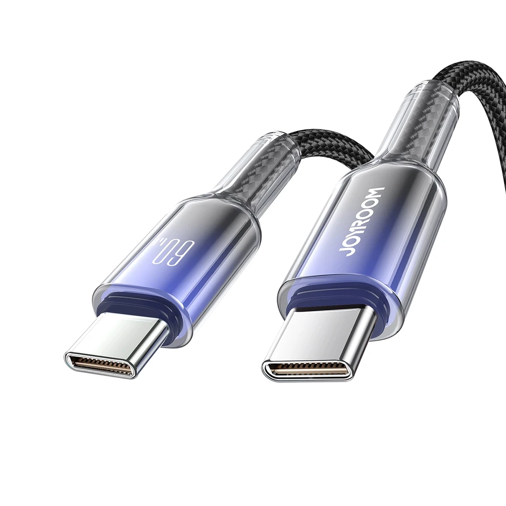 Joyroom S-A42 60W USB-C kabelis 1.2m juodos spalvos