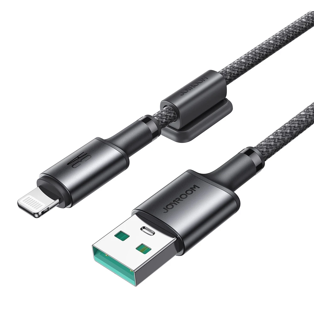 USB kabelis Joyroom SA-50 USB-A to Lightning 3A 1.2m tamsiai pilkas