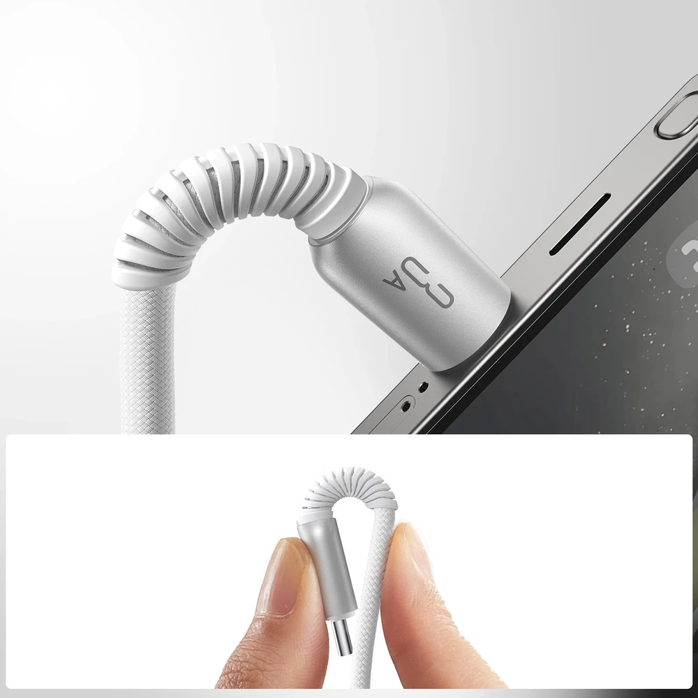 USB kabelis Joyroom S-A51 USB-A į USB-C 3A 1.2m pilkas