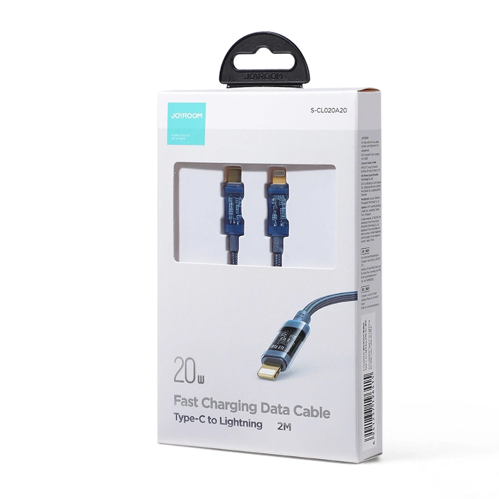 USB-C prie Lightning Joyroom S-CL020A20 kabelis 20W 2m (mėlynas)