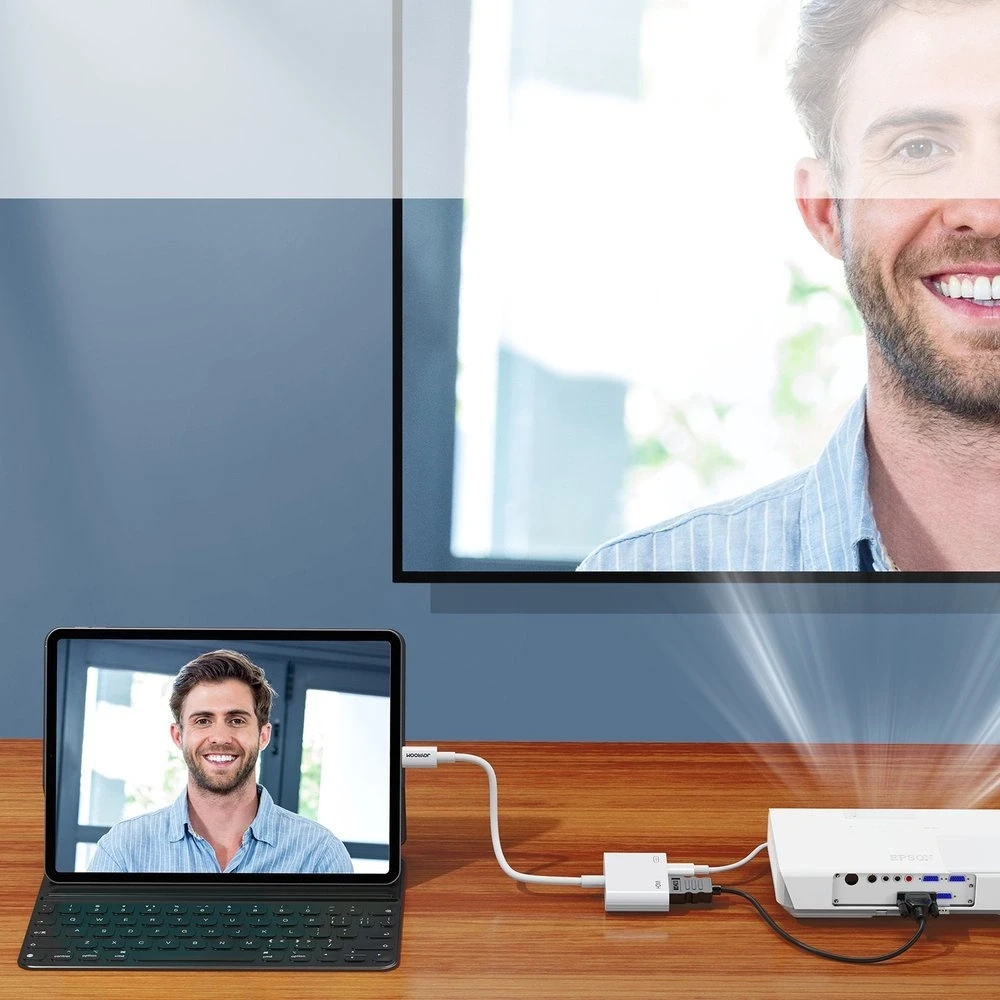 Adapteris Lightning – HDMI Joyroom S-H141 (baltas)