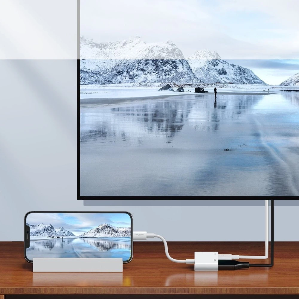 Adapteris Lightning – HDMI Joyroom S-H141 (baltas)