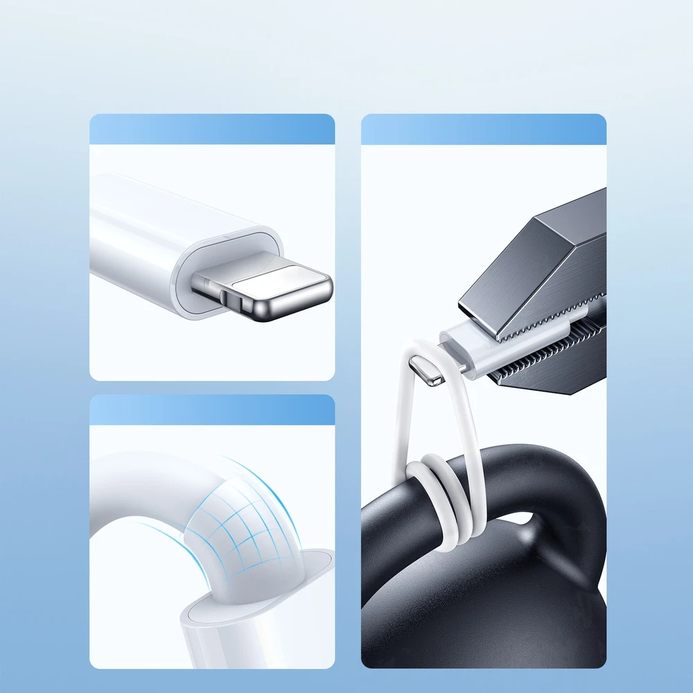 Apple Watch magnetinis įkroviklis Joyroom S-IW008 Lightning + USB-C 5 V 1.2 m (baltas)
