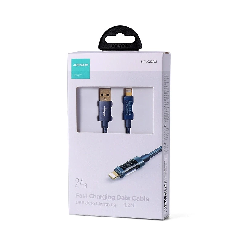 Kabelis prie USB-A / Lightning / 2.4A / 1.2m Joyroom S-UL012A12 (mėlynas)