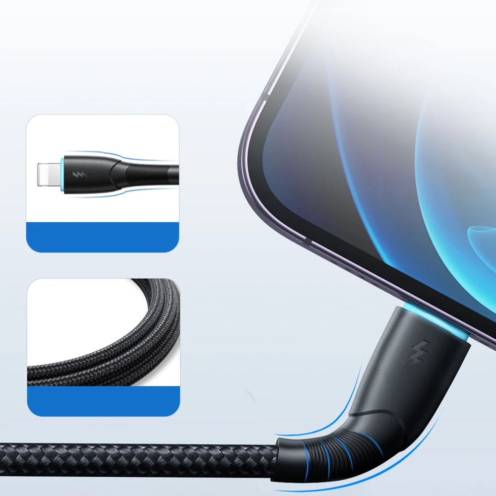 Joyroom SA32-AL3 Starry USB laidas su „Lightning“ jungtimi, 3A, 1m