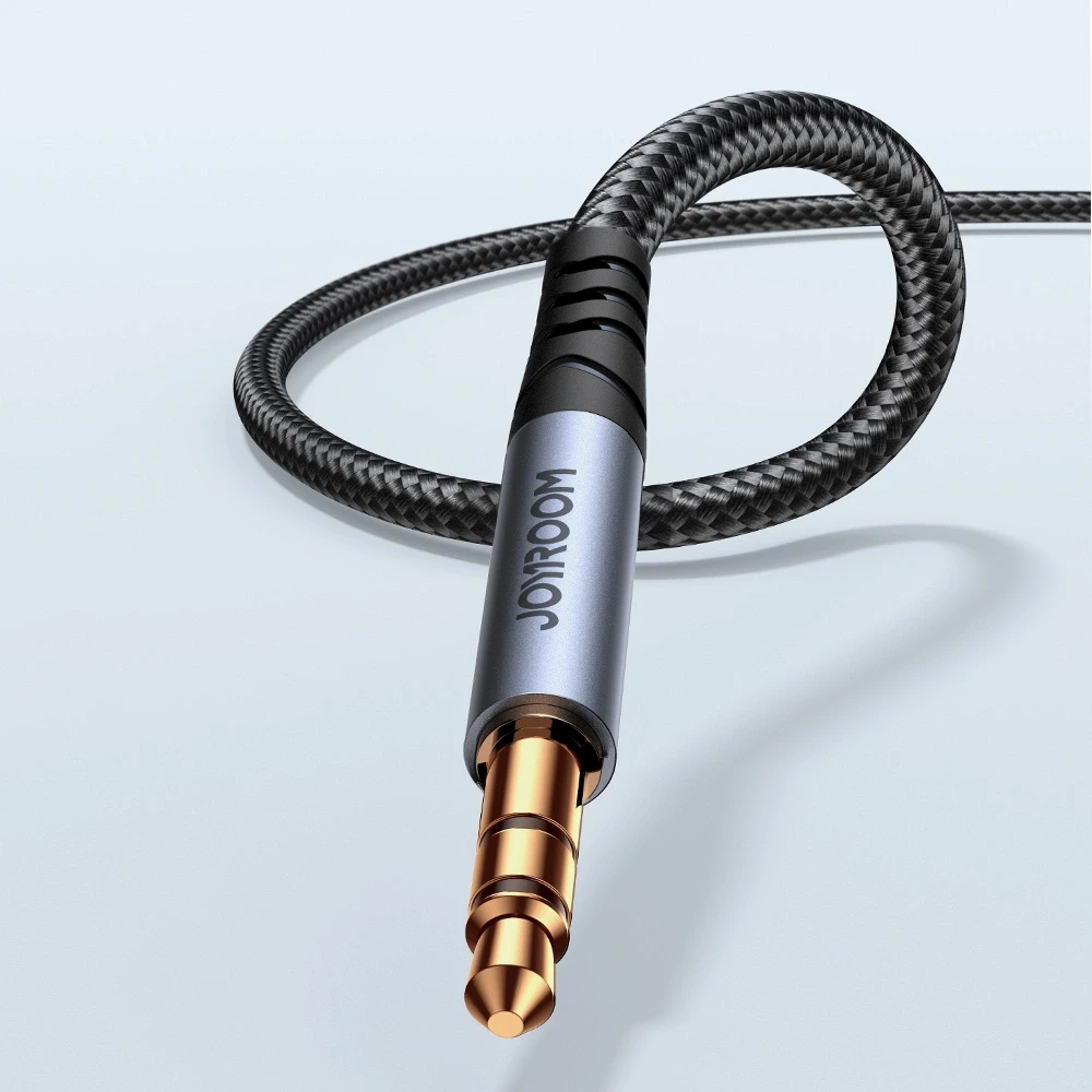 Audio kabelis Joyroom SY-A08 3,5mm to 3,5mm 1.2m juodas