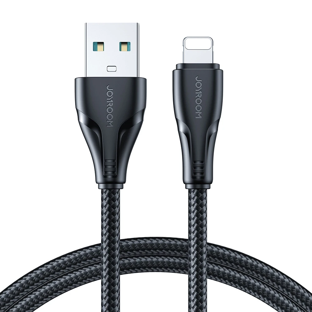 USB kabelis viršija / Lightning / 2m Joyroom S-UL012A11 (juodas)