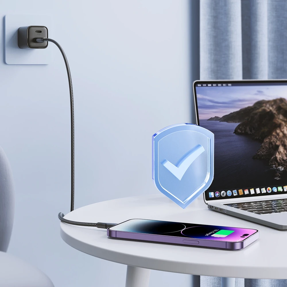USB kabelis viršija / Lightning / 1.2 m Joyroom S-UL012A11 (juodas)