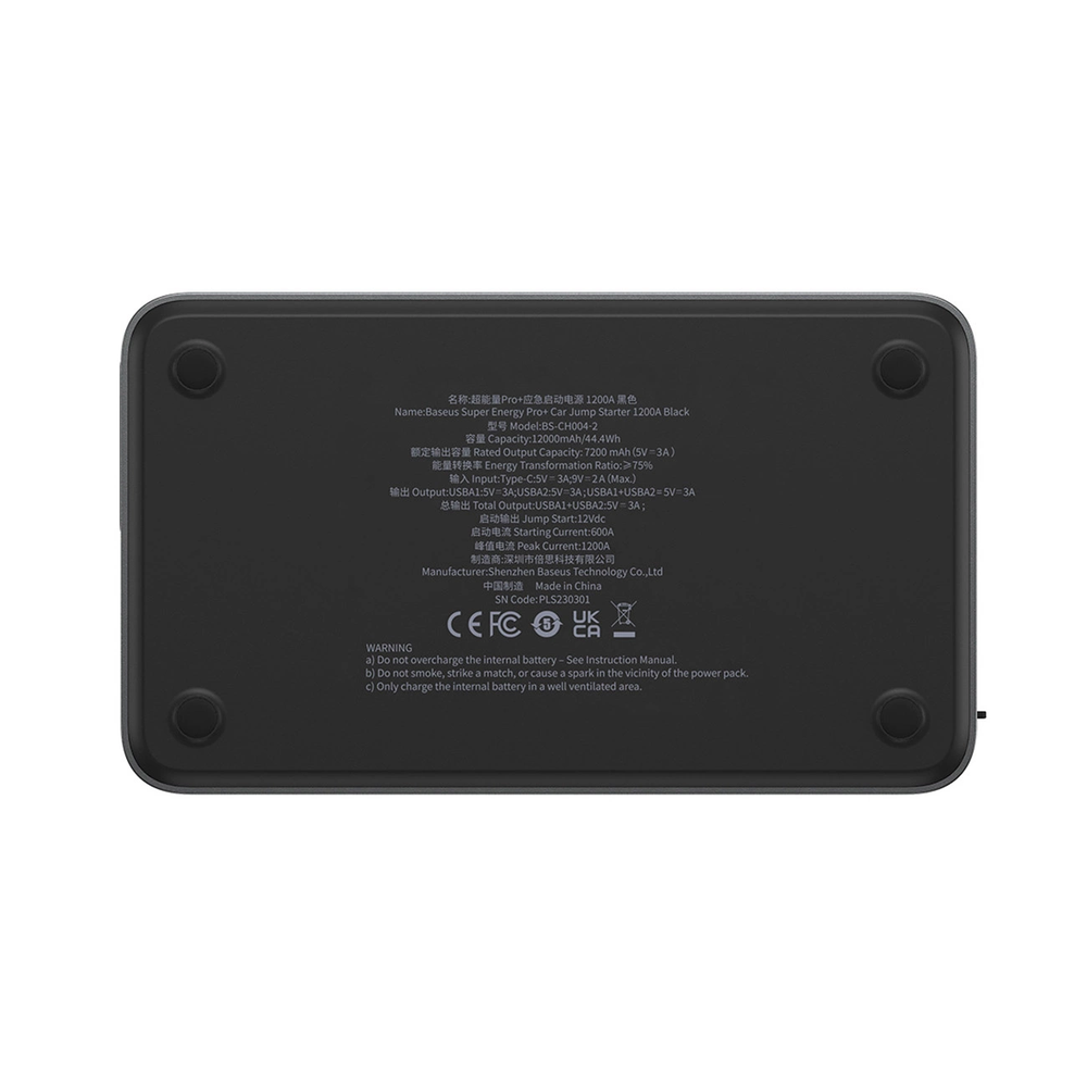 Car Jump Starter Baseus Super Energy Pro+ 1200A - juodas