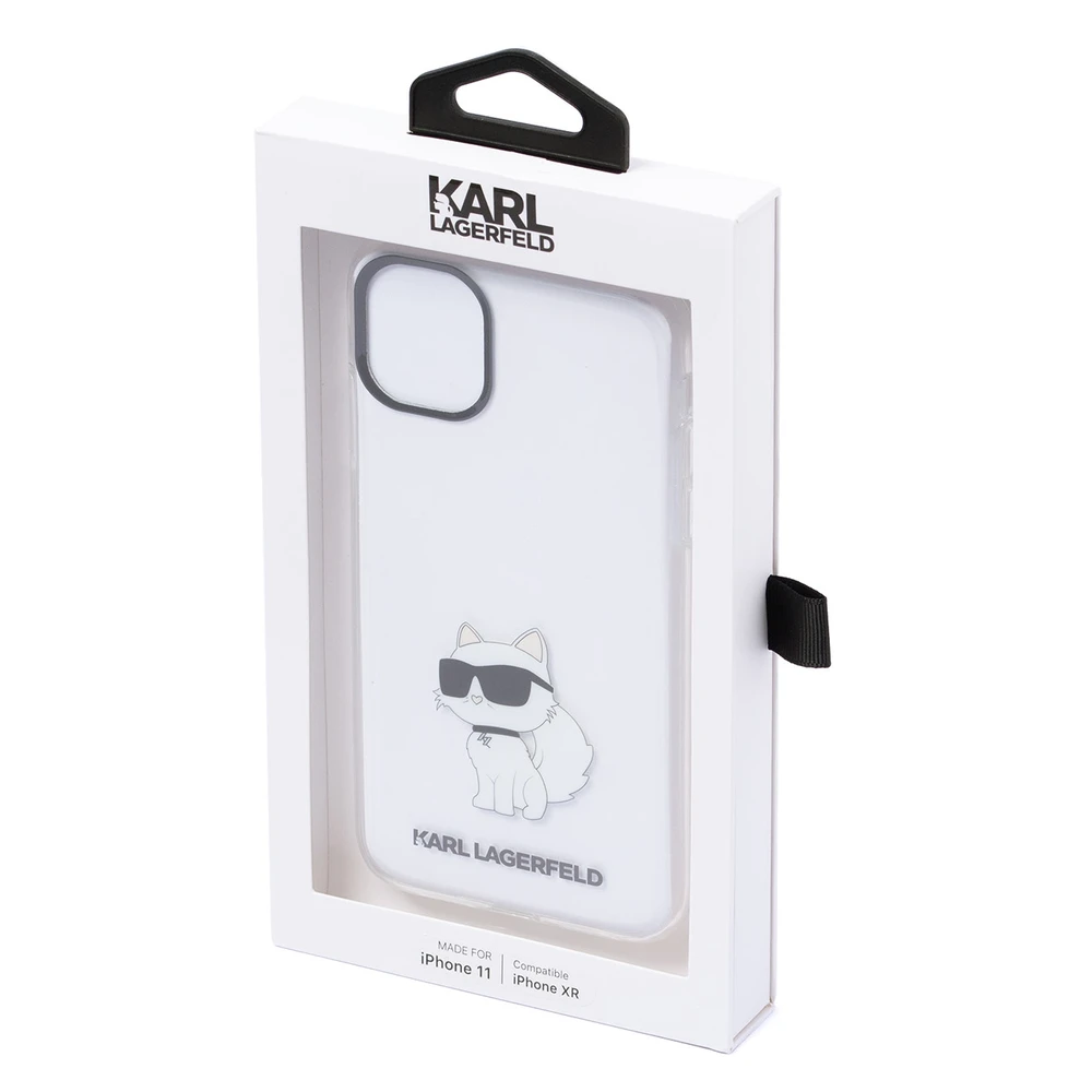 Karl Lagerfeld KLHCN61HNCHTCT Apple iPhone 11/ Xr 6,1″ skaidrus kietas dėklas Ikonik Choupette