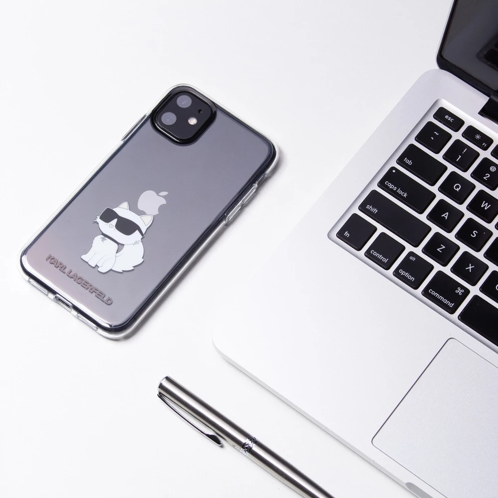 Karl Lagerfeld KLHCN61HNCHTCT Apple iPhone 11/ Xr 6,1″ skaidrus kietas dėklas Ikonik Choupette
